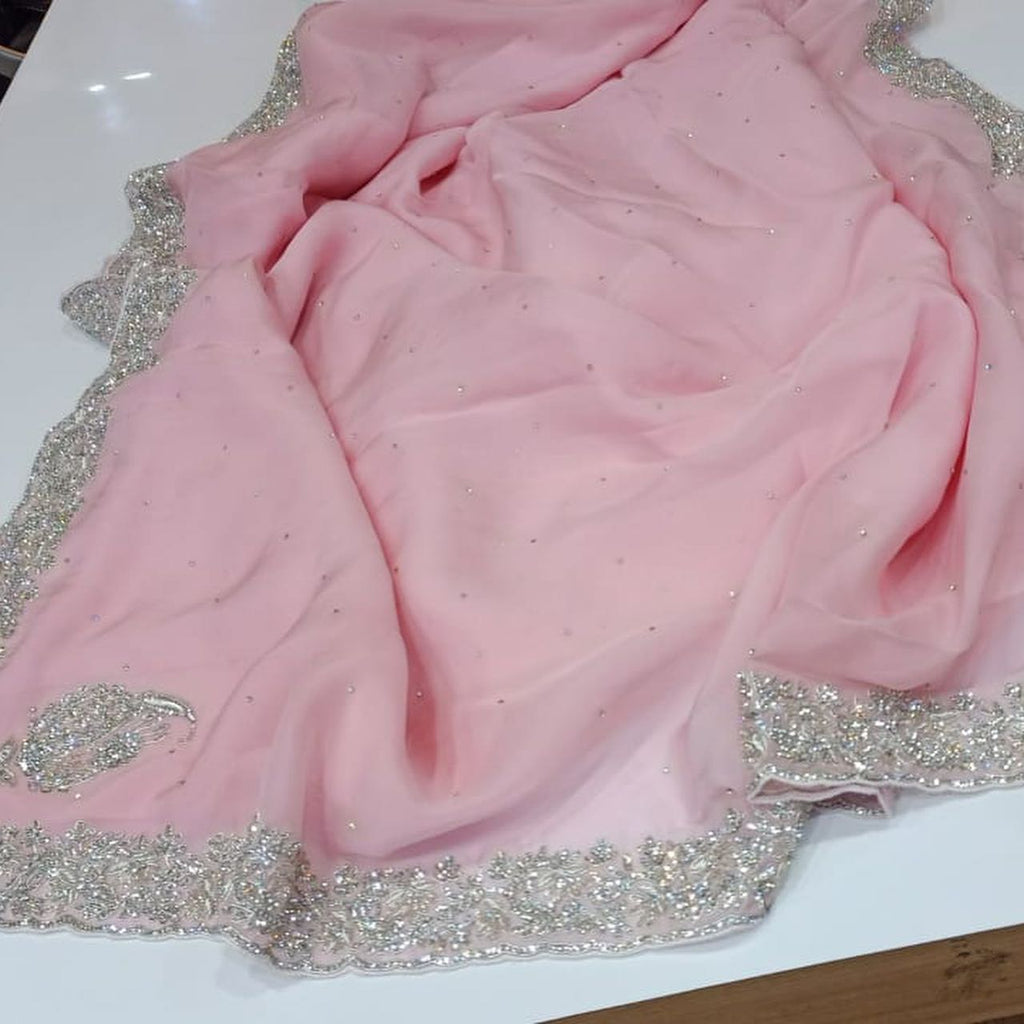 Pure organza saree with zari...