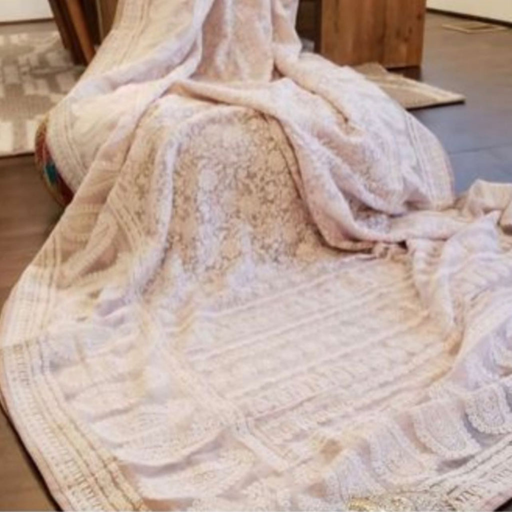 Georgette Chikankari Sarees from the...