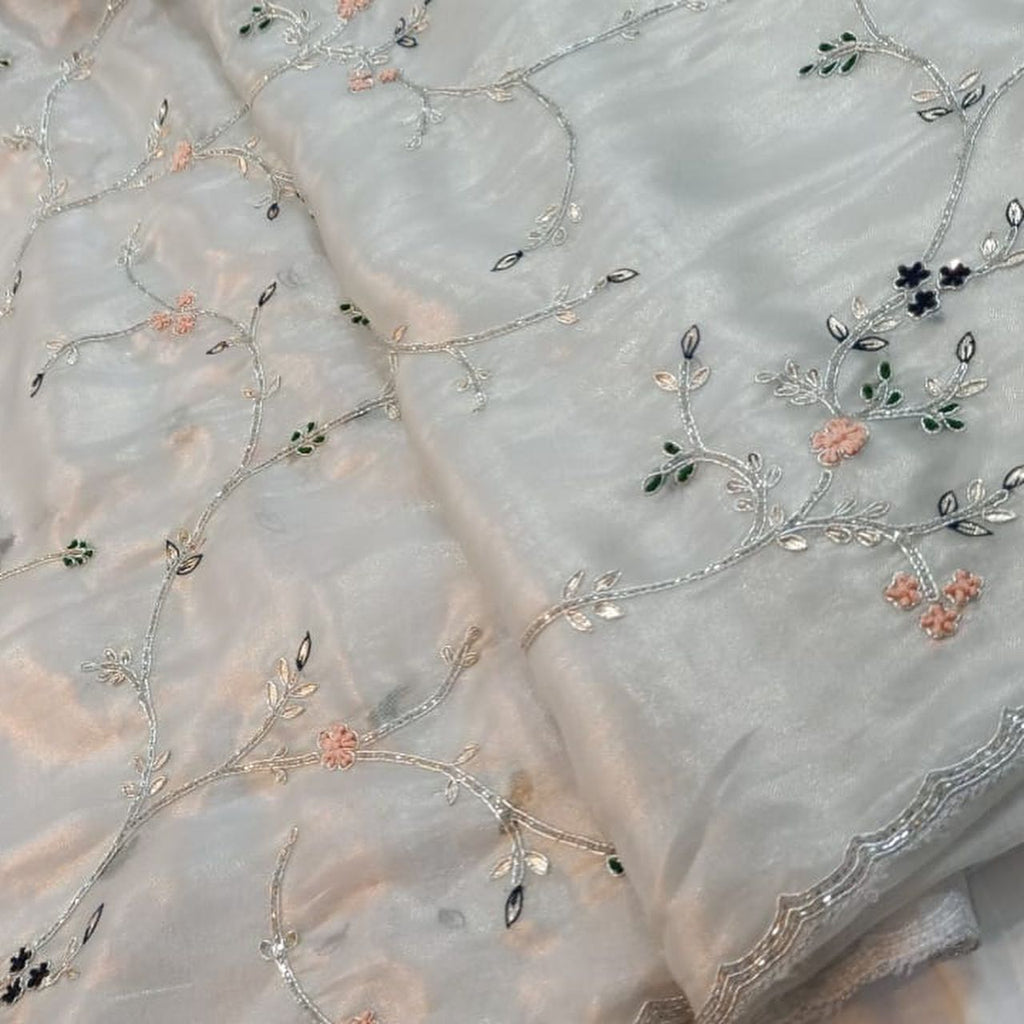 Organza Saree with all over...
