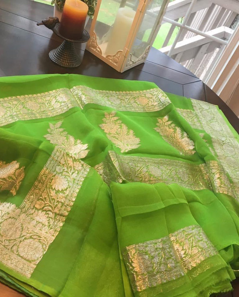 Pure chiffon Sarees