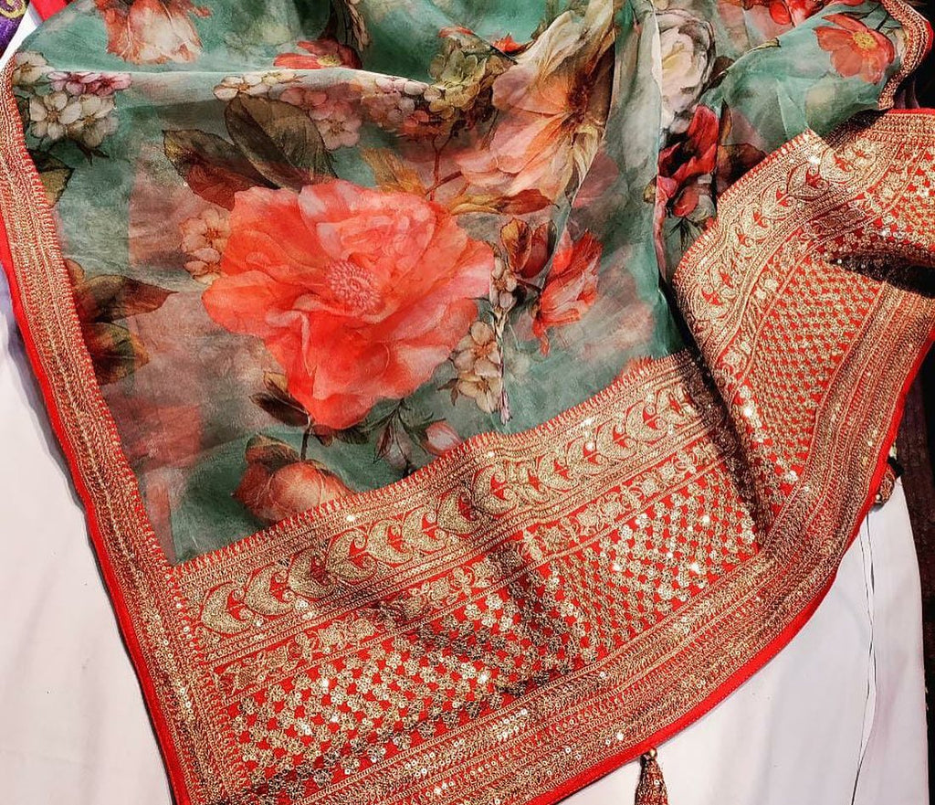Floral Sarees with Z