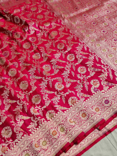 Pure Banarasi Silk Wedding Red Saree