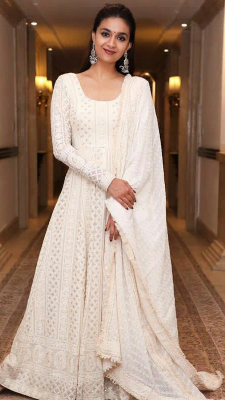 Beautiful Pure Georgette Handwork Chikankari Off-White Anarkali Suit Beautiful Pure Georgette Handwork Chikankari Off-White Anarkali Suit