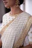 Designer organza Saree with Custom Blouse in - Saree - FashionVibes