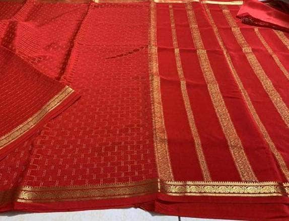 100Grm Thickness Pure South Silk Saree in - Saree - FashionVibes