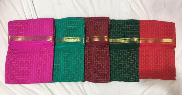 100Grm Thickness Pure South Silk Saree in - Saree - FashionVibes