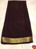 100Grm Thickness South Silk Saree in SaddleBrown - Saree - FashionVibes