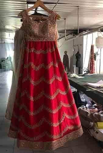 Anushree Reddy inspired Bridal Lehenga in - Lehenga - FashionVibes