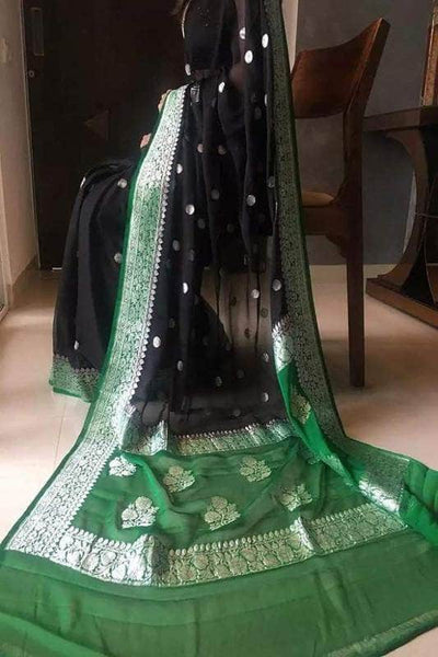 Banarasi Chiffon Saree in - Saree - FashionVibes