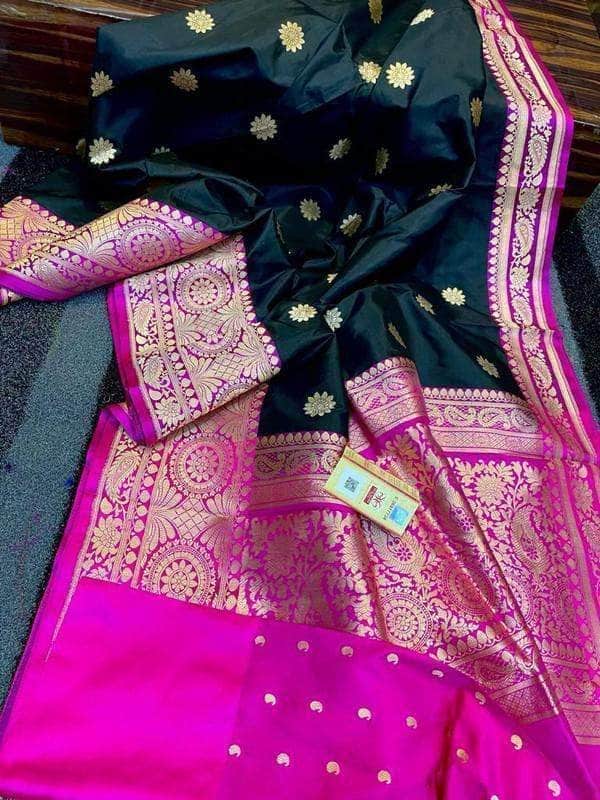 Banarasi Handloom Katan Silk Lehenga – FashionVibes