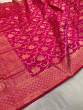 Banarasi Pure Katan Jangla Silk Saree in - Saree - FashionVibes