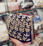 Beautiful Embroidered Clutch in Blue - Shoes & Cluthes - FashionVibes