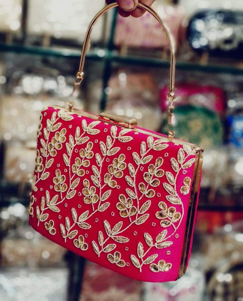 Beautiful Embroidered Evening Bag Embroidered Beaded Women Clutch