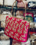 Beautiful Embroidered Clutch in HotPink - Shoes & Cluthes - FashionVibes