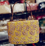 Beautiful Embroidered Clutch in Yellow - Shoes & Cluthes - FashionVibes