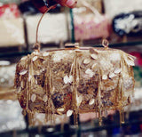 Beautiful Hand-Embroidered Clutch in CornSilk - Shoes & Cluthes - FashionVibes
