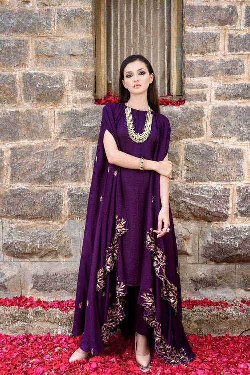 Beautiful Indo-western Georgette Gown in - Gowns - FashionVibes