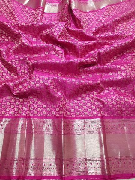 Beautiful Kanchipuram Silk Lehenga in - Lehenga - FashionVibes