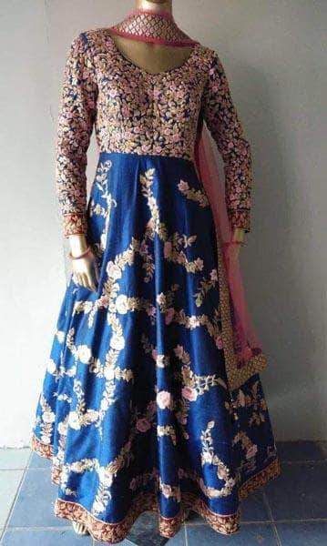 Bridal/ Wedding Anarkali in - Custom Salwar suit and Lehenga - FashionVibes