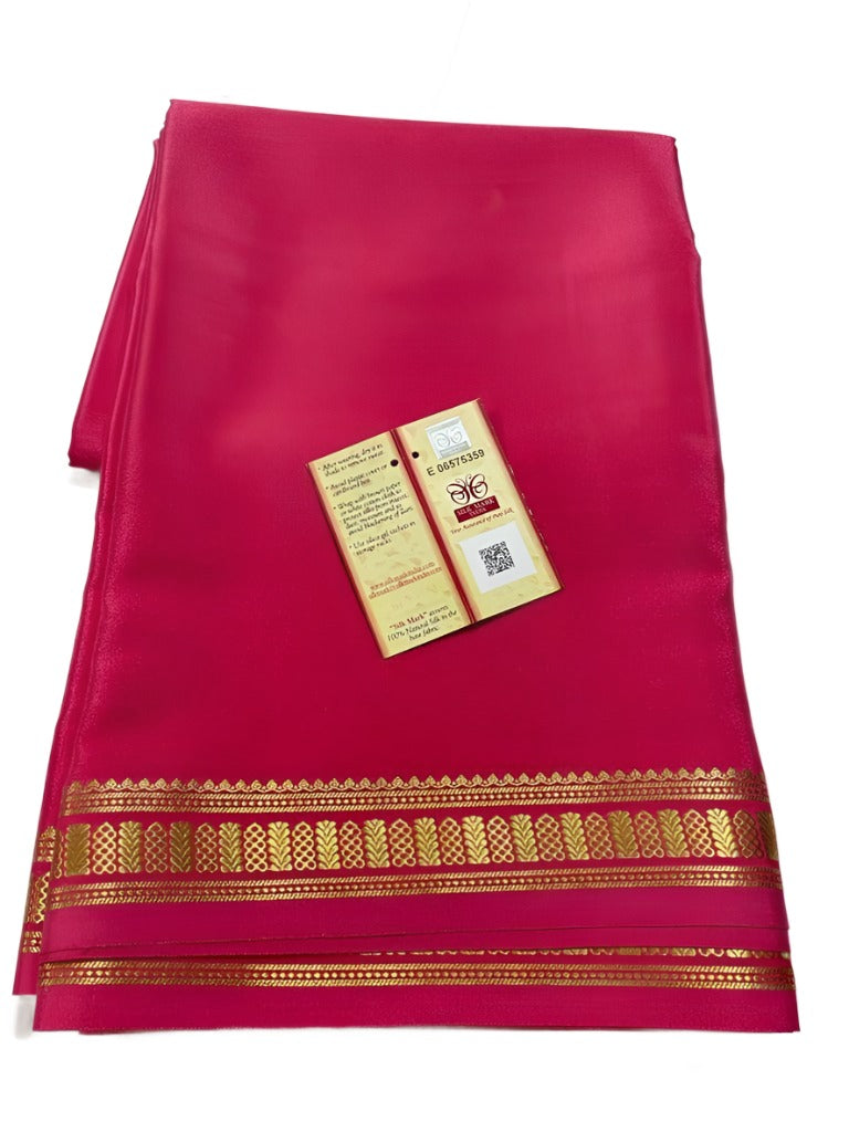 Pure silk salwar material with pure silk kanchi duppata – www.vannamayil.com