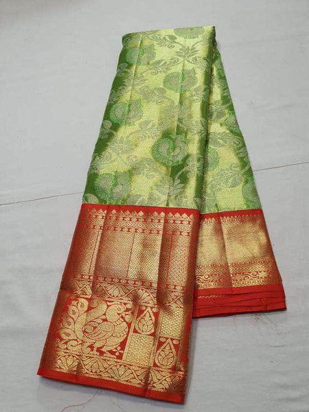 Preety Green Kanjivaram Silk Saree