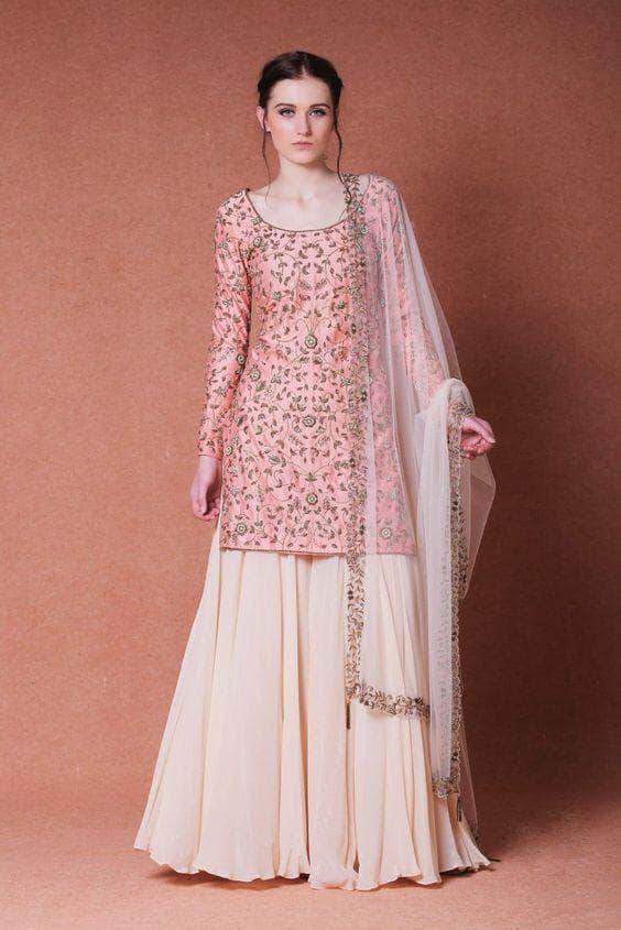 design of sharara dress Kurti Designs Sharara Dress Model Sharara Designs Sharara Designs Suit Design For Short Height Girl