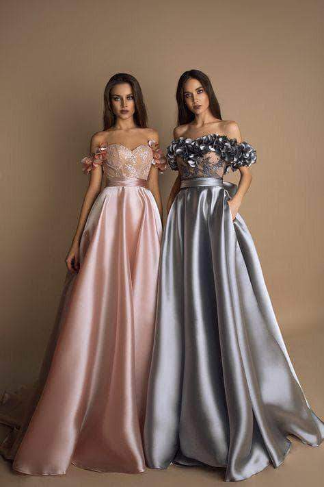 Short Sleeves Burgundy Satin Long Prom Dresses, Wine Red Satin Long Fo -  shegown
