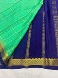 Designer South Silk Check Saree in - Saree - FashionVibes