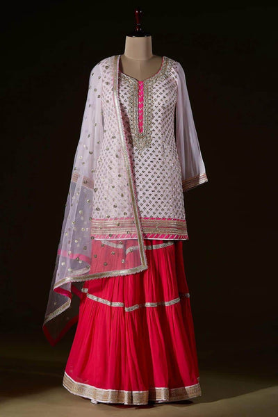 Gota work Sharara Suit in - Salwar Suit - FashionVibes