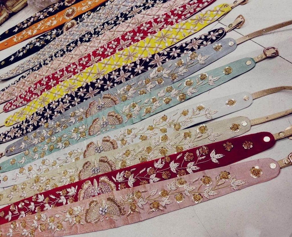 Hand Embroidered Luxury Dress Belts in - - FashionVibes
