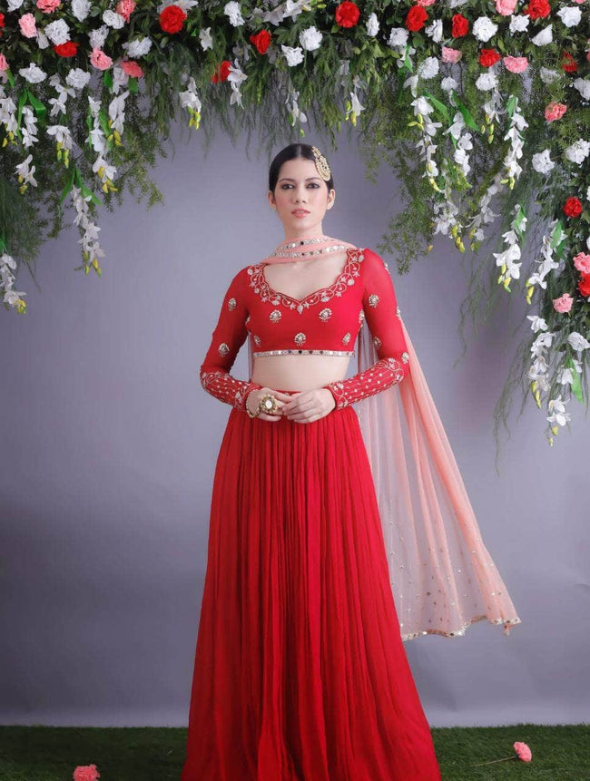 Indian Bride Wedding Lehenga in - Lehenga - FashionVibes