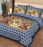 Jaipur Bed Sheets in Blue - - FashionVibes