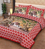 Jaipur Bed Sheets in Red - - FashionVibes