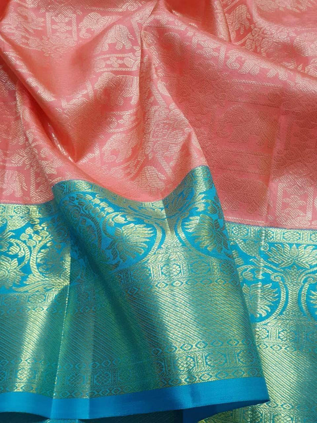 Pure Kanchipuram Silk Rani Pink - Nishalika