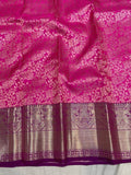 Kanchipuram Silk Sarees with Zari Work in - Saree - FashionVibes