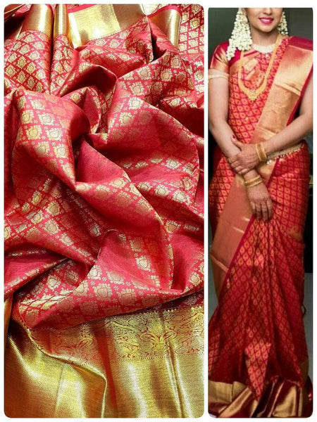 Latest Designer Pure Kanjivaram Silk Saree in - Saree - FashionVibes