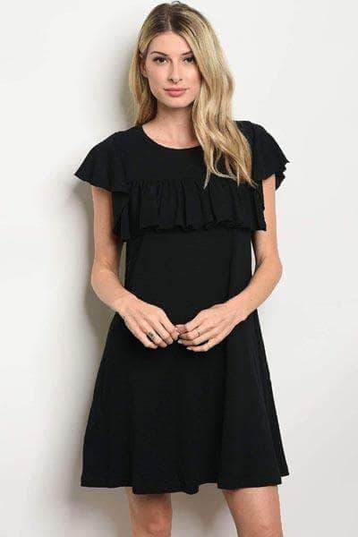 Little Black Dress in - Semi Stitched - FashionVibes