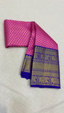 Mesmerising Kanjivaram Silk Saree in Magenta - Saree - FashionVibes