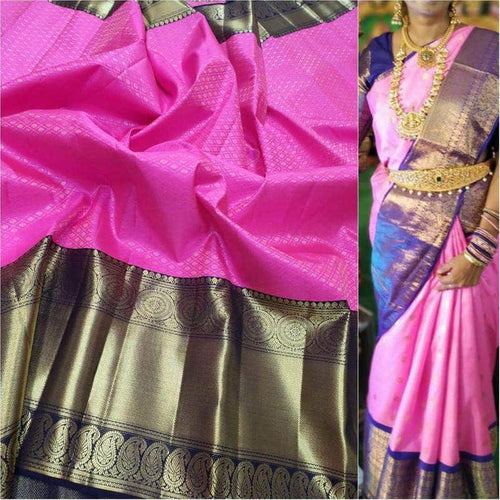 New Designer Kanjivaram Silk Saree in - Saree - FashionVibes