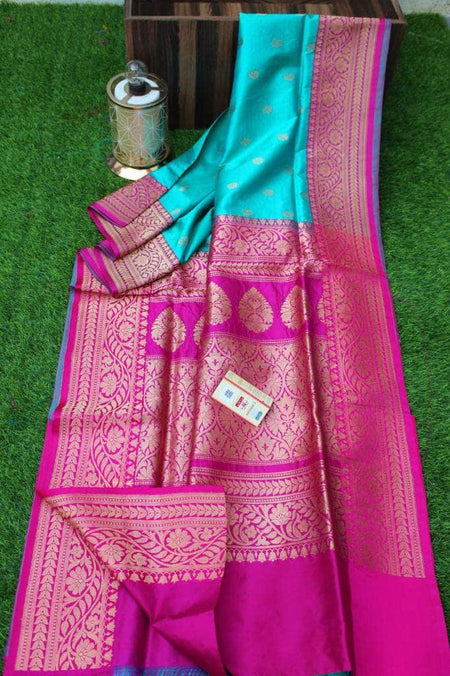 Floral printed Georgette Saree with Sequins Lace Border