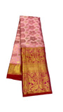 New Latest Pure Kanjivaram Silk Saree in Pink - Saree - FashionVibes