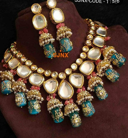 Kundan and Moti Jewelry set