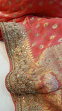 Pure Banarasi Khaddi Saree in - Saree - FashionVibes
