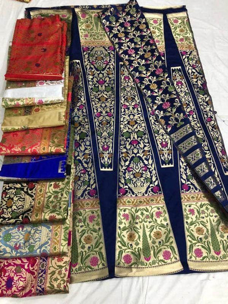 Pure Banarasi Silk Lehenga in - Lehenga - FashionVibes