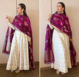 Pure Georgette Anarkali Suit in - Salwar Suit - FashionVibes