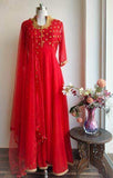 Pure Georgette Floor Length Anarkali Suit in - Salwar Suit - FashionVibes