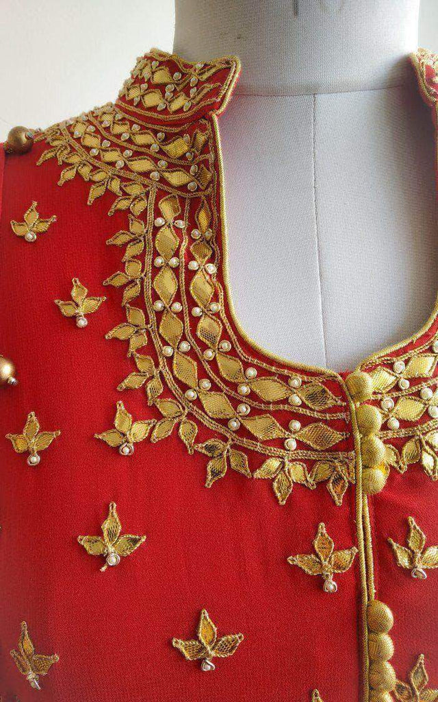 Pure Georgette Floor Length Anarkali Suit in - Salwar Suit - FashionVibes