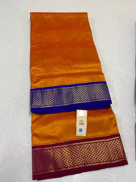 Pure Kanchipuram Handloom Silk Saree in Peru - Saree - FashionVibes