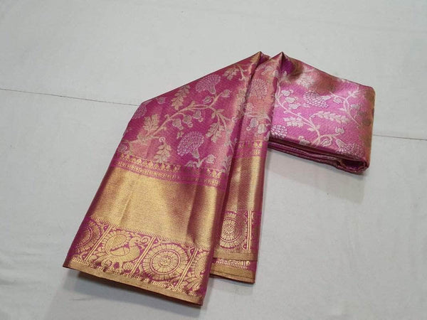 Pure Kanjivaram Silk Saree in - Saree - FashionVibes