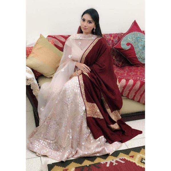 Pure Organza Bridal Wedding Lehenga in - Custom Salwar suit and Lehenga - FashionVibes